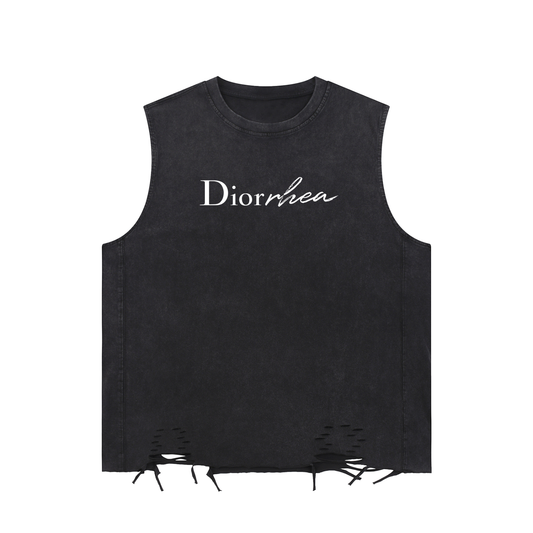 Snow Washed Raw-Hem Tank Top